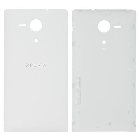 Задня панель корпуса для Sony C5302 M35h Xperia SP, C5303 M35i Xperia SP, біла