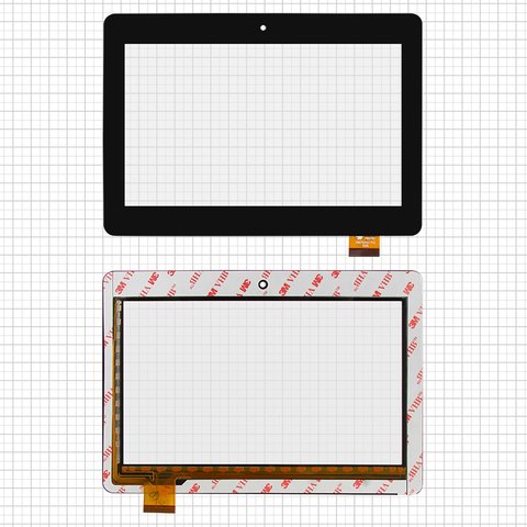Сенсорний екран для China Tablet PC 7"; Cube U9GT4, чорний, 178 мм, 34 pin, 125 мм, ємнісний, 7", #PINGO PB70A8762 R1 PB70A8759 FPC 07034B2 DR F07082 V1