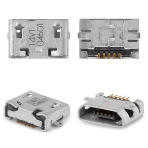 Конектор зарядки для Nokia 105, 207, 208, 220 Dual SIM, 230 Dual Sim, 500 Asha Dual Sim, 503 Asha Dual Sim, 710 Lumia, 5 pin, micro USB тип B
