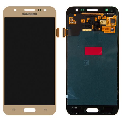 Дисплей для Samsung J500 Galaxy J5, золотистый, без рамки, Original PRC , original glass