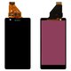 Дисплей для Sony C5502 M36h Xperia ZR, C5503 M36i Xperia ZR, чорний, High Copy