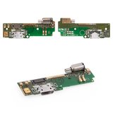 Шлейф для Sony F3112 Xperia XA Dual, F3113 Xperia XA, F3115 Xperia XA, F3116 Xperia XA Dual, коннектора зарядки, с компонентами, плата зарядки