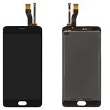 Дисплей для Meizu M5 Note, черный, без рамки, Оригинал (переклеено стекло), M621H, M621Q, M621C, M621M