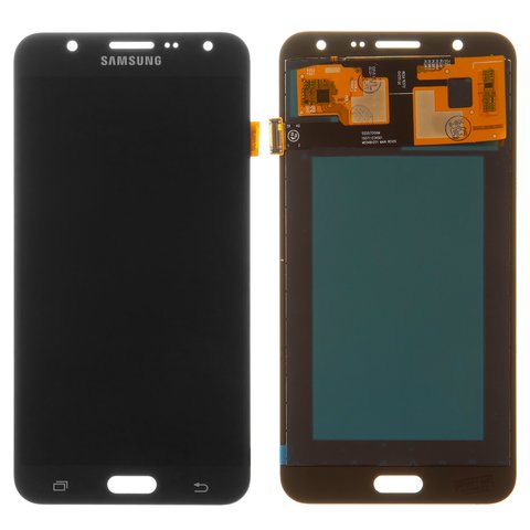 Дисплей для Samsung J700 Galaxy J7, чорний, з регулюванням яскравості, Best copy, без рамки, Сopy, TFT 