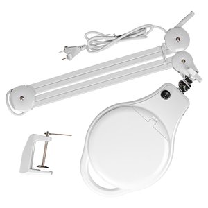 Настольная увеличительная линза Bourya 8060LED, 5 диоптрий