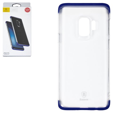 Чехол Baseus для Samsung G960 Galaxy S9, синий, прозрачный, силикон, #WISAS9 YJ03