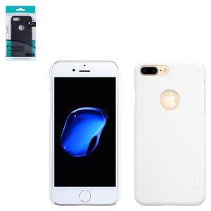Чехол Nillkin Super Frosted Shield для iPhone 7 Plus, белый, с отверстием под логотип, матовый, пластик, #6902048127678
