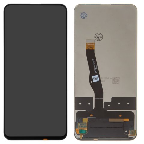 Дисплей для Huawei P Smart Z, чорний, без рамки, Оригінал переклеєне скло 
