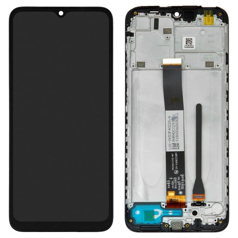 Дисплей для Xiaomi Redmi 10A, чорний, з рамкою, Original PRC 