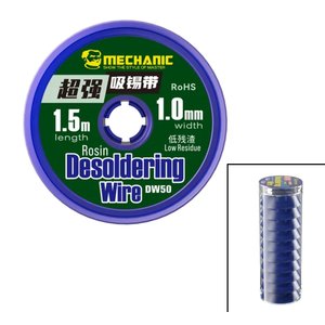 Стрічка для випаювання Mechanic DW50 1015, ш. 1,0 мм, Д  1,5 м, 10 шт.