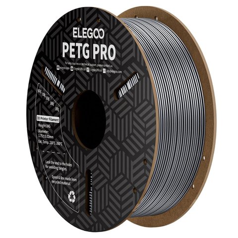 Філамент ELEGOO PETG PRO, сріблястий silver , 1 кг