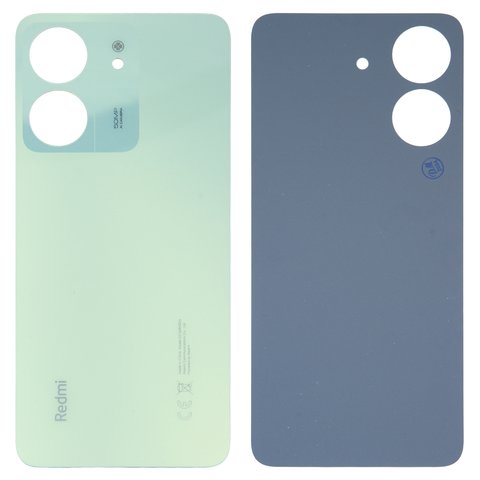 Задняя панель корпуса для Xiaomi Redmi 13C, зеленая, clover green