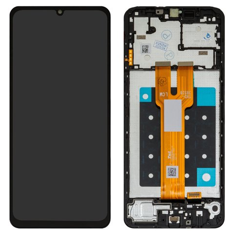 Дисплей для Samsung A066 Galaxy A06 5G, чорний, з рамкою, Оригінал переклеєне скло 