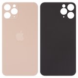 Задня панель корпуса для iPhone 11 Pro, золотиста, не потрібно знімати скло камери, Original (PRC), big hole, matte gold