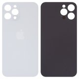 Задняя панель корпуса для iPhone 12 Pro Max, серебристая, белая, не нужно снимать стекло камеры, Original (PRC), big hole, silver