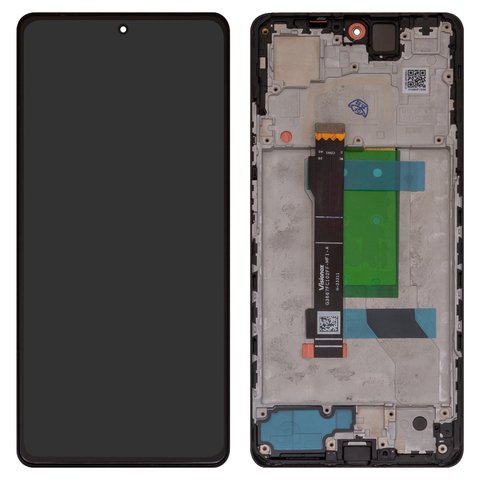 Дисплей для Xiaomi Poco X5 Pro, Redmi Note 12 Pro 5G, черный, с рамкой, High Copy, OLED 