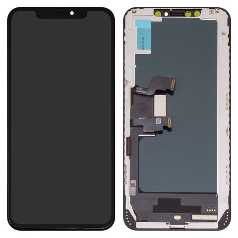 Дисплей для iPhone XS Max, черный, с рамкой, Copy, TFT , ZY, LTPS HD+