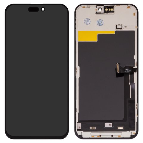Дисплей для iPhone 15 Pro Max, черный, с рамкой, Copy, TFT , ZY, LTPS FHD