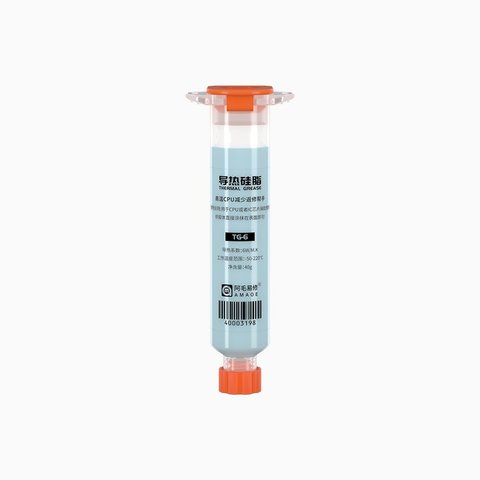 Термопаста Amaoe TG 6, силіконова, в шприці, 40 г, 6 Вт м*К