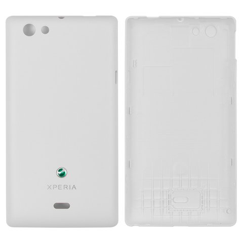 Housing Back Cover compatible with Sony ST23i Xperia Miro, white 