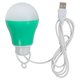 USB LED Light 5 W (cold white, green housing, 5 V, 450 lm)