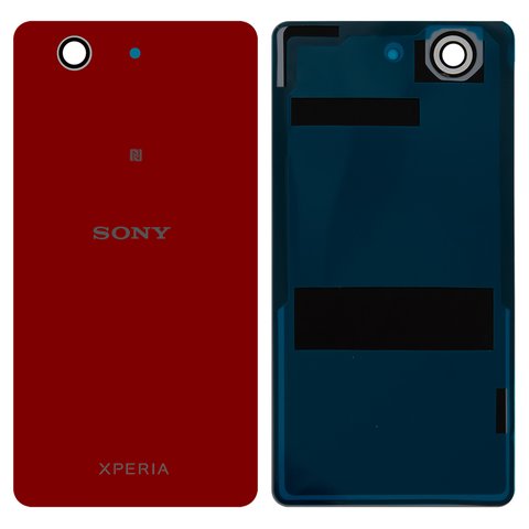 Panel trasero de carcasa puede usarse con Sony D5803 Xperia Z3 Compact Mini, D5833 Xperia Z3 Compact Mini, roja