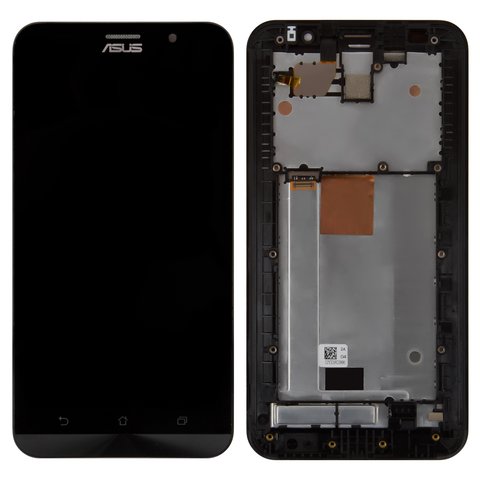 Pantalla LCD puede usarse con Asus ZenFone 2 ZE551ML , negro, con marco, TM FHD