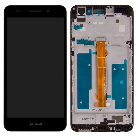 Дисплей для Huawei Y6 II, черный, с рамкой, Original PRC , CAM L21