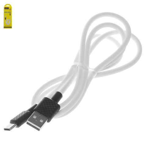 USB Cable Hoco X29, USB type A, USB type C, 100 cm, 2 A, white  #6957531089773