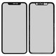Housing Glass compatible with iPhone 11, (with OCA film, with frames, black)