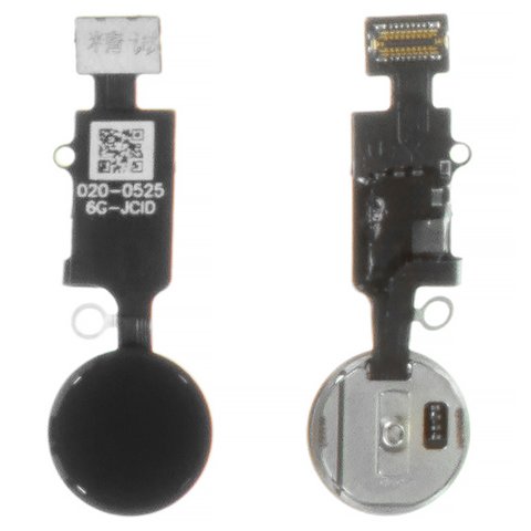 Cable flex puede usarse con iPhone 7, iPhone 7 Plus, iPhone 8, iPhone 8 Plus, iPhone SE 2020, de botón HOME, negro, sin lector de huellas dactilares sin Touch ID , con plástico, JC, 6th gen