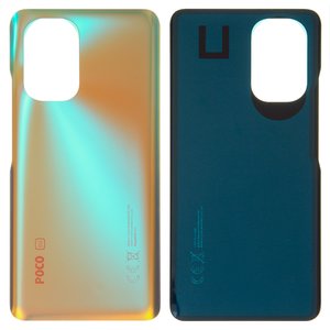 Panel trasero de carcasa puede usarse con Xiaomi Poco F3, bronce, Logo Poco