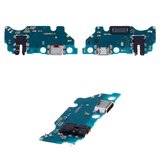 Flat Cable compatible with Samsung A032 Galaxy A03 Core, (headphone connector, charge connector, with components, Original (PRC), charging board)