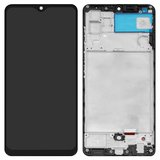 Pantalla LCD puede usarse con Samsung A325 Galaxy A32, negro, con marco, High Copy, con borde ancho, (OLED 6,36")