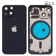 Carcasa puede usarse con iPhone 13 mini, negro, con botones laterales,  con sujetador de tarjeta SIM, midnight
