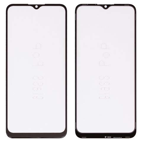 Housing Glass G+OCA PRO compatible with Samsung A035F Galaxy A03, with OCA film, black 