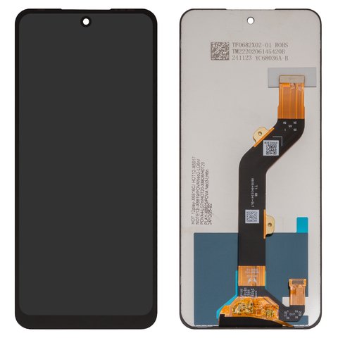 LCD compatible with Tecno Pova Neo 3 LH6n , black, without frame, original change glass 