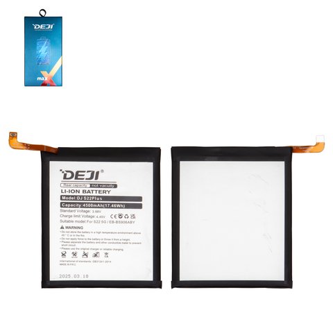 Аккумулятор Deji EB BS906ABY для Samsung S906B Galaxy S22 Plus 5G, Li ion, 3,88 B, 4500 мАч