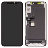 LCD compatible with iPhone 11 Pro, (black, with frame, AAA, (TFT), ZY, LTPS HD+)