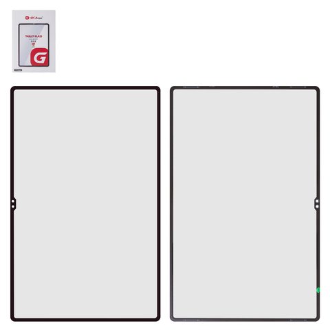 Housing Glass G+OCA PRO compatible with Samsung X910, X916, X918  Galaxy Tab S9 Ultra, with OCA film, black 