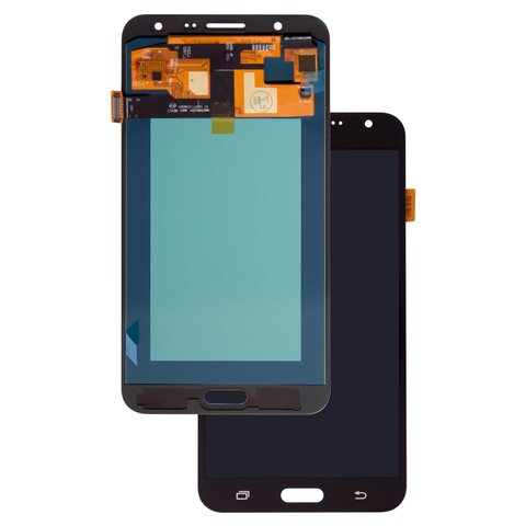 LCD compatible with Samsung J700 Galaxy J7, black, without frame, High Copy, OLED  
