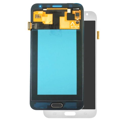 LCD compatible with Samsung J700 Galaxy J7, black, without logo, without frame, High Copy, OLED  