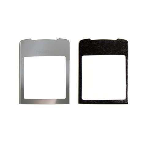 Housing Glass compatible with Nokia 8800 Sirocco, silver 