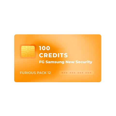 Furious PACK 12 One Hundred 100  FG Samsung New Security Credits