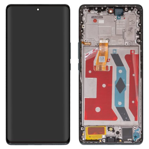 LCD compatible with Huawei Honor Magic 5 Lite, green, with frame, Original PRC , emerald Green, RMO NX1, RMO NX3