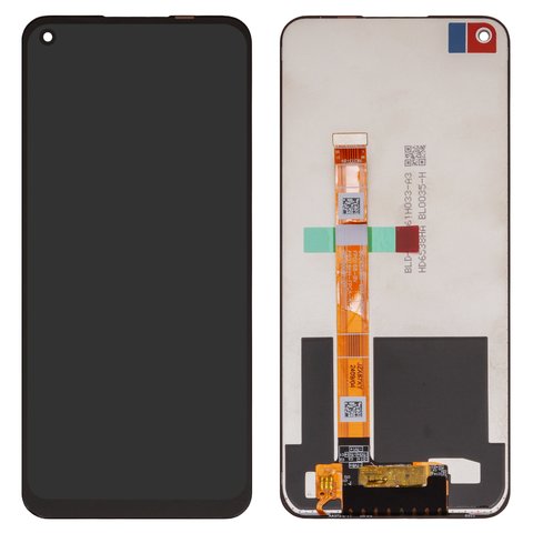LCD compatible with Realme 7i, C17; OnePlus Nord N100; Oppo A32, A33 2020 , A53 4G, A53s 4G, black, without frame, Box BV065WBM L03 MB00