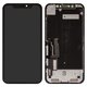 LCD compatible with iPhone XR, (black, with frame, change glass, with camera and proximity sensor plastics, Toshiba/Sharp version)