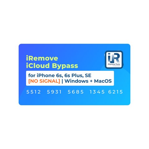 iRemove iCloud Bypass for iPhone 6s, 6s Plus, SE [NO SIGNAL] | Windows + MacOS