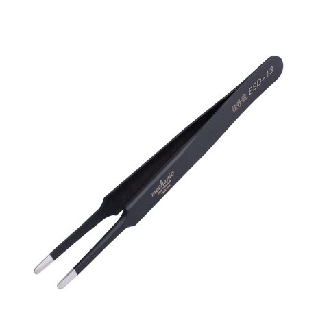 Mounting Tweezers Mechanic ESD 13, straight, 120 mm, super precision