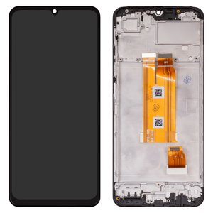 LCD compatible with Realme Note 60, black, with frame, High Copy, RMX3933 
